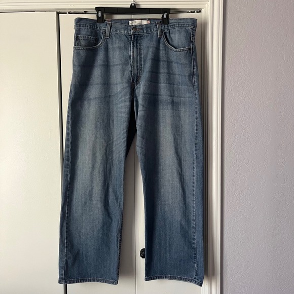 Levi's 569 Loose Straight Fit Jeans Men's W40 L32 Light Wash Denim - Picture 1 of 5